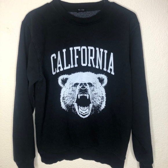 Brandy Melville Tops - John Galt Brandy Melville Cali Bear Sweatshirt